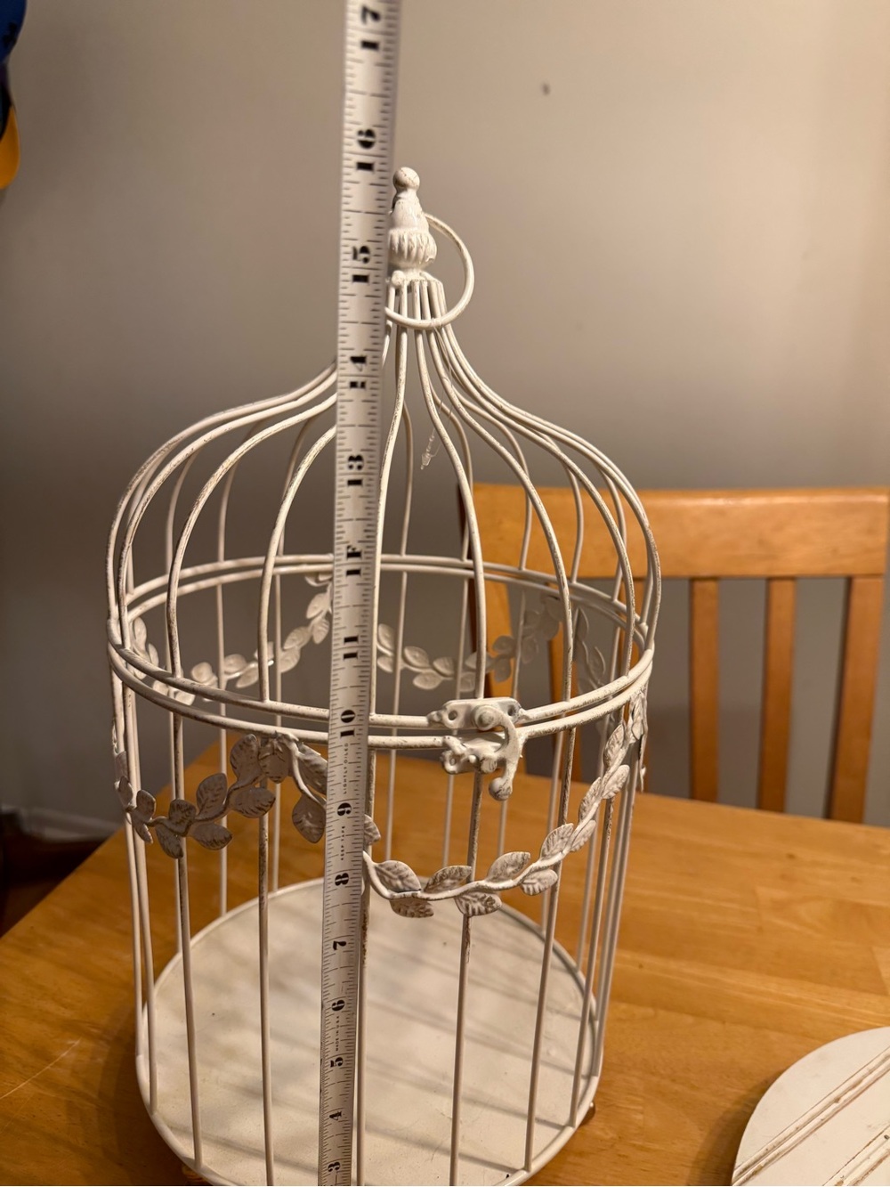 Cream bird cage decoration - Picture 3 of 5